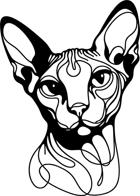 Tranh treo tường mèo Sphynx - Image 2