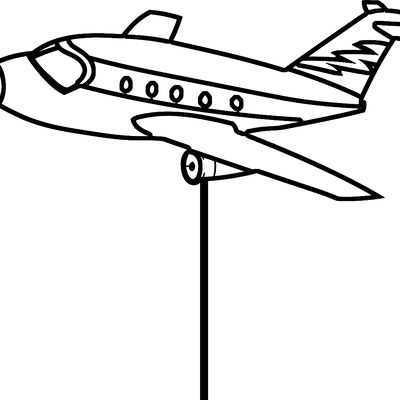 Mô hình máy bay trang trí bánh