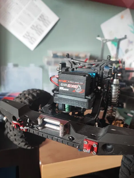 Giá Đỡ Servo Lái và Servo Tời (Winch) cho TRX4 - Image 2