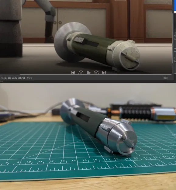 Thanh kiếm ánh sáng Kanan Jarrus - có bộ phát xạ tháo nhanh - Image 5