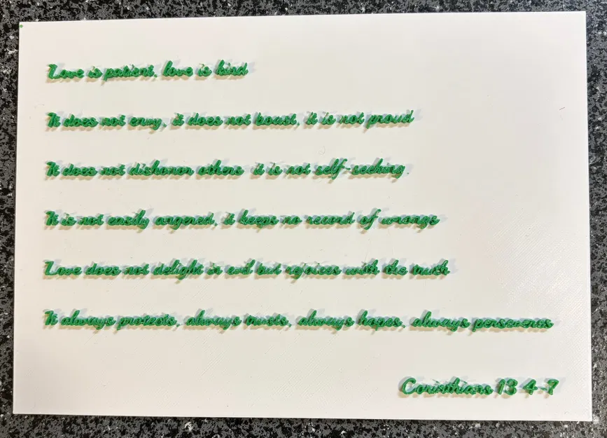 Biển Báo "Corinthians 13:4-7" - Image 1