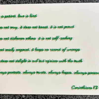 Biển Báo "Corinthians 13:4-7"