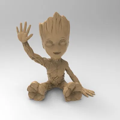 Bé Groot Vui Vẻ Rỗng Ruột