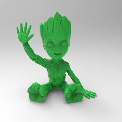 Bé Groot Vui Vẻ Rỗng Ruột