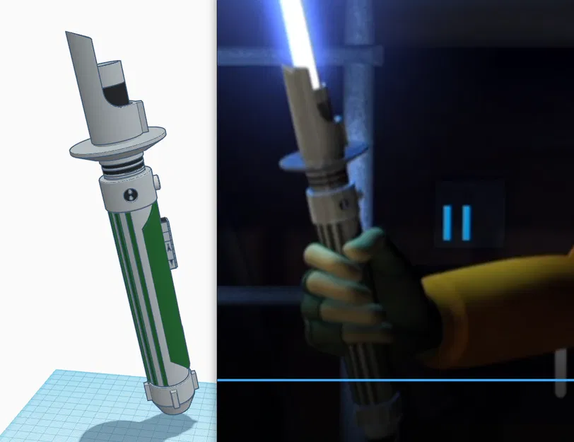 Thanh kiếm ánh sáng Kanan Jarrus - có bộ phát xạ tháo nhanh - Image 19