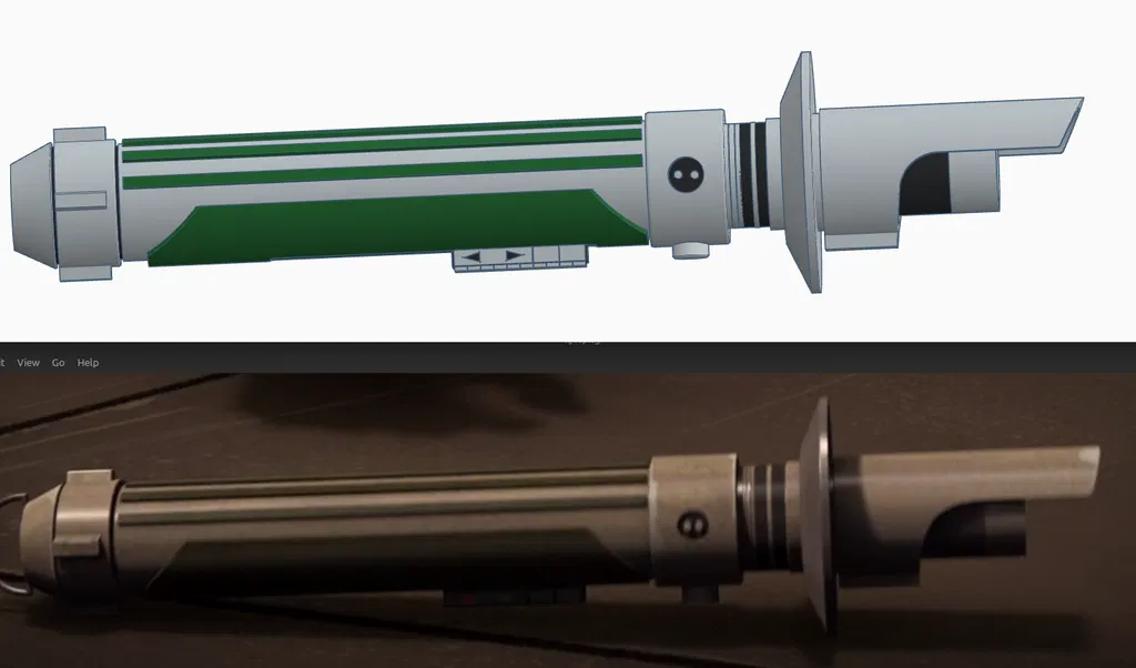 Thanh kiếm ánh sáng Kanan Jarrus - có bộ phát xạ tháo nhanh - Image 21