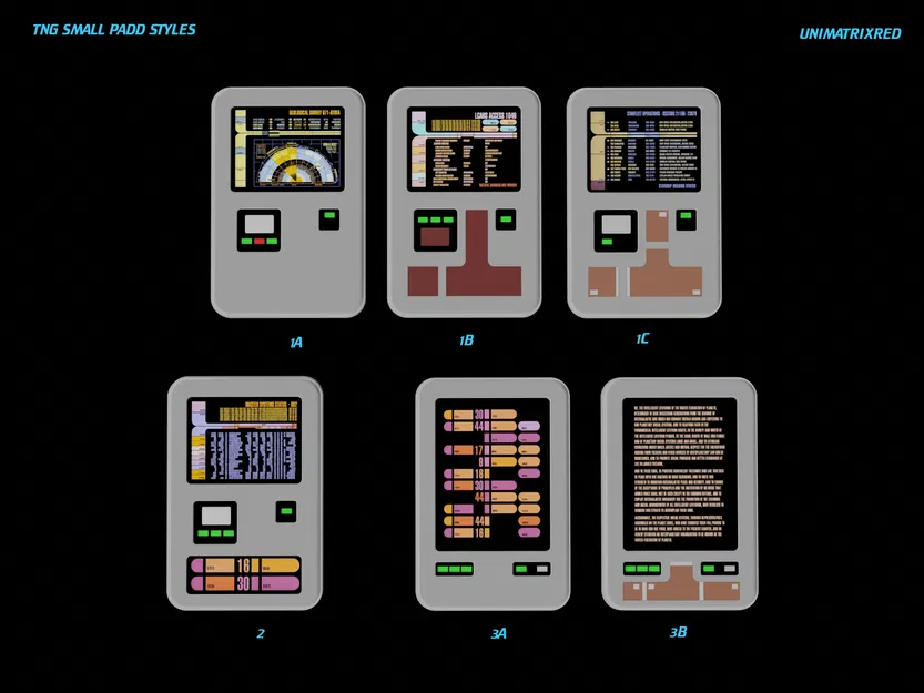 Star Trek TNG PADD Nhỏ Biến Thể - Image 2