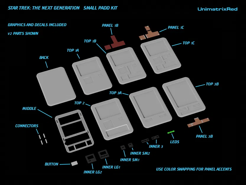 Star Trek TNG PADD Nhỏ Biến Thể - Image 3