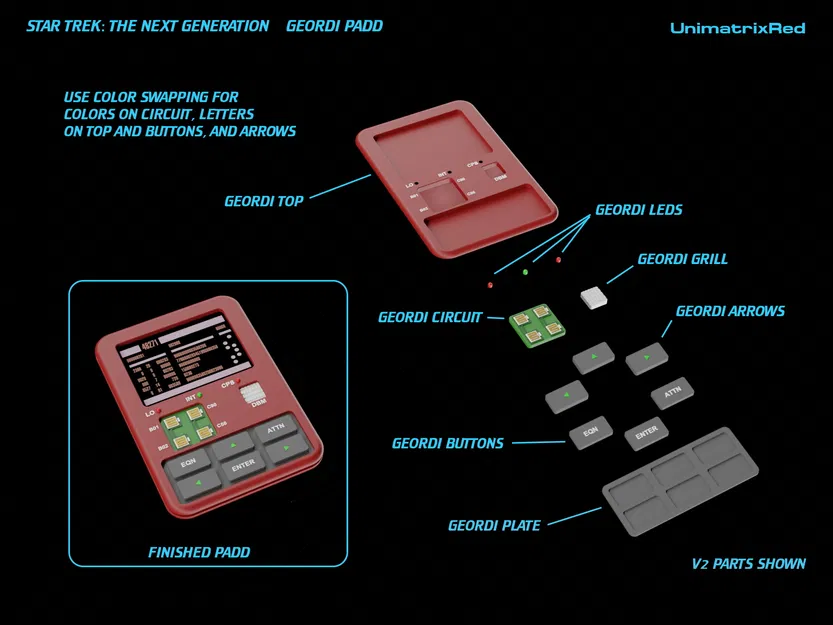 Star Trek TNG PADD Nhỏ Biến Thể - Image 4