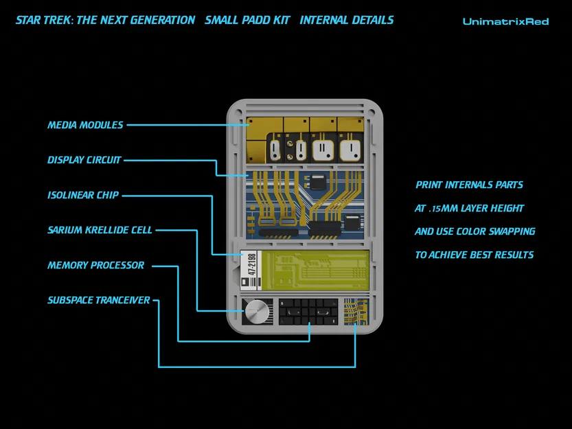 Star Trek TNG PADD Nhỏ Biến Thể - Image 5