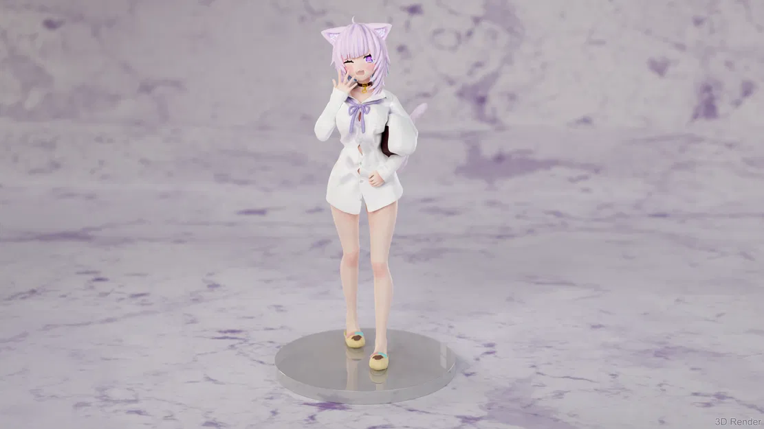 Mô hình in 3D Nekomata Okayu (猫又おかゆ) (Trang phục thứ 4) - Image 1