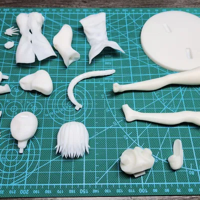 Mô hình in 3D Nekomata Okayu (猫又おかゆ) (Trang phục thứ 4)