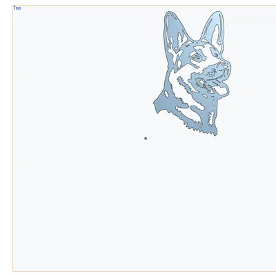 Khuôn vẽ Chó chăn cừu Đức