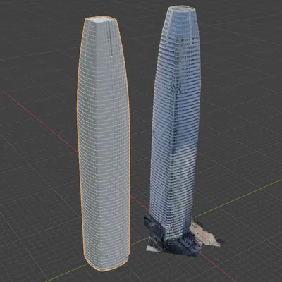 Mô hình Salesforce Tower - Tòa nhà chọc trời ở San Francisco