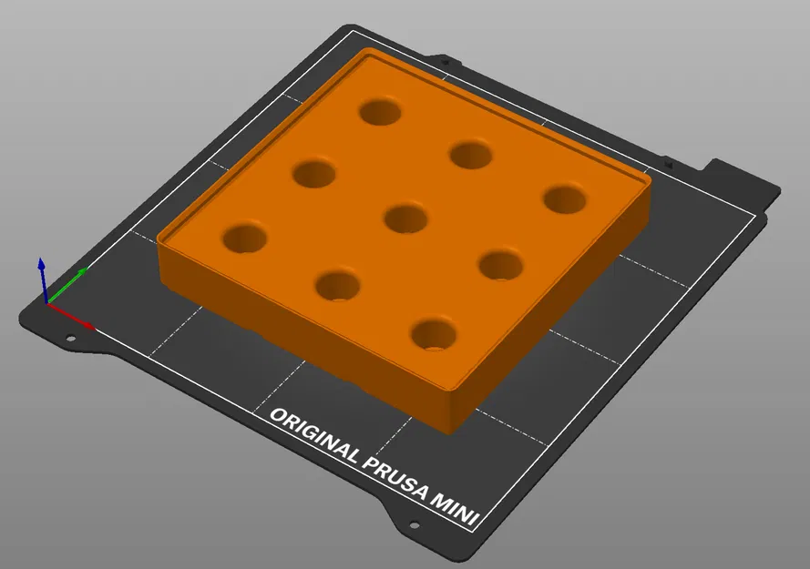 Hộp lưu trữ Gridfinity 3x3 cho mũi doa 1/2" - Image 2