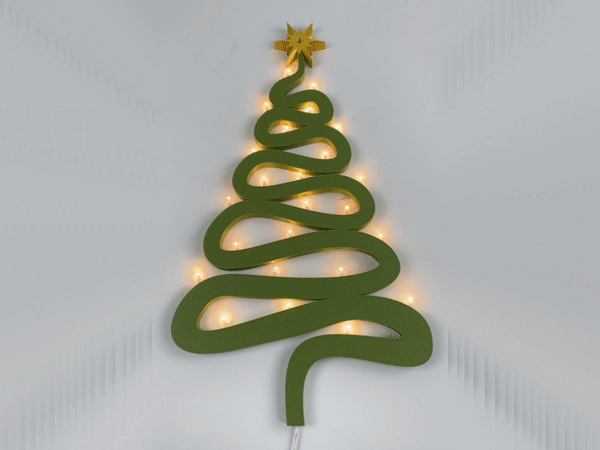 CÂY THÔNG NOEL - DECOR DÁN TƯỜNG CÓ ĐÈN LED - Image 1