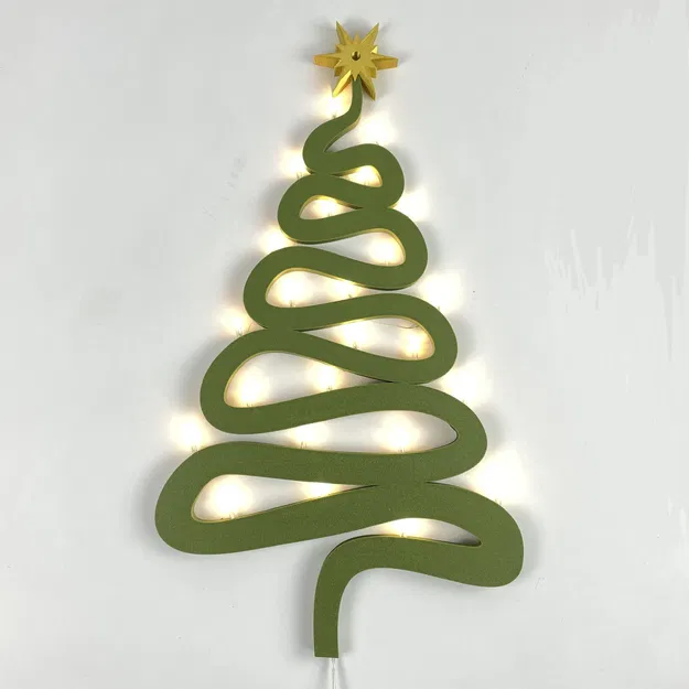 CÂY THÔNG NOEL - DECOR DÁN TƯỜNG CÓ ĐÈN LED - Image 2