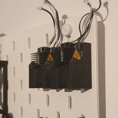 Giá đỡ Cụm Đầu Phun Bambulabs X1/P-Series Cho Bảng Pegboard Ikea Skådis