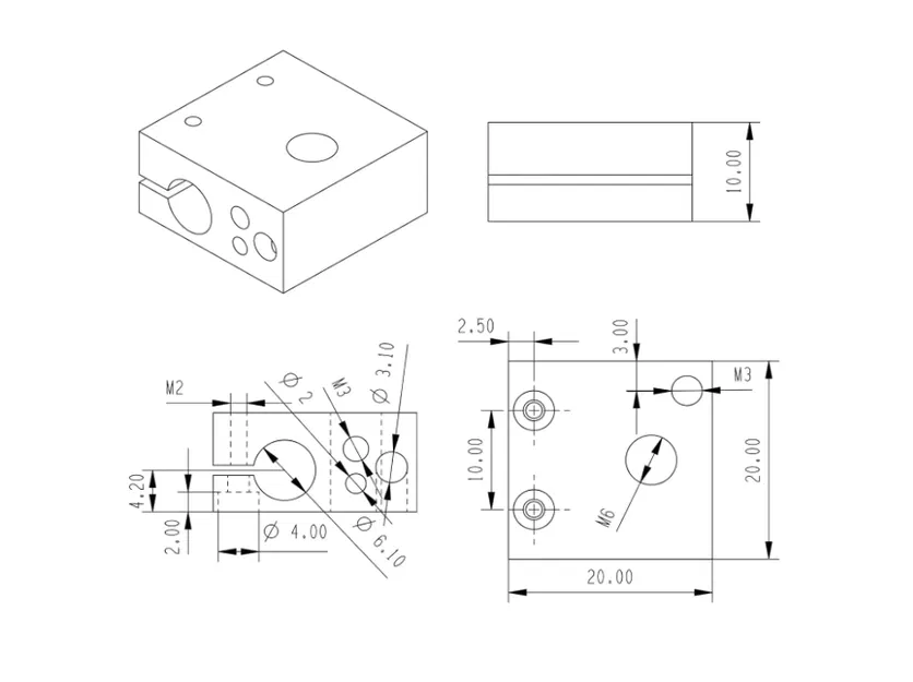 Duct làm mát quạt 3 mặt Anycubic Kobra 5015 cho tất cả các bộ phận kim loại của hotend - Image 5