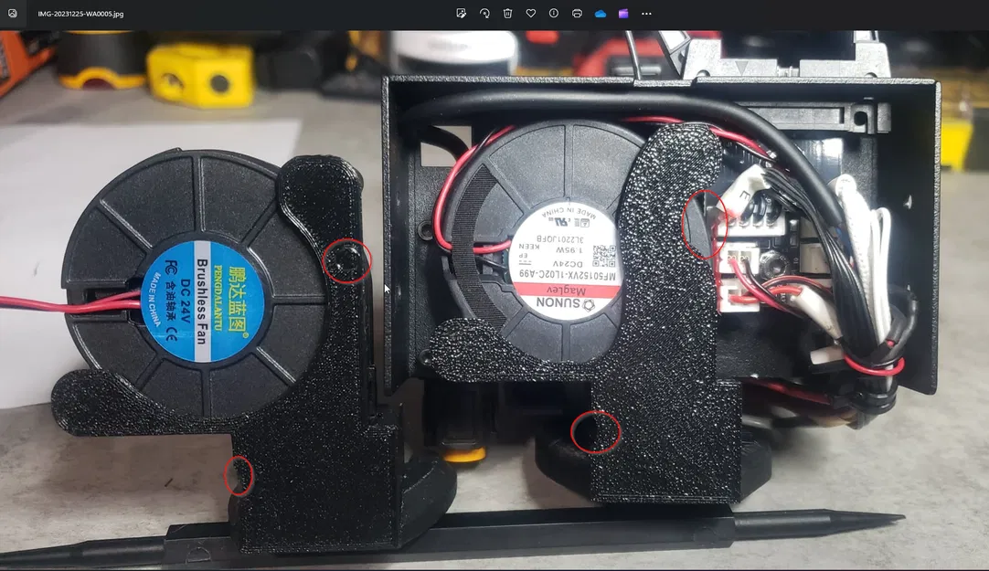Duct làm mát quạt 3 mặt Anycubic Kobra 5015 cho tất cả các bộ phận kim loại của hotend - Image 12