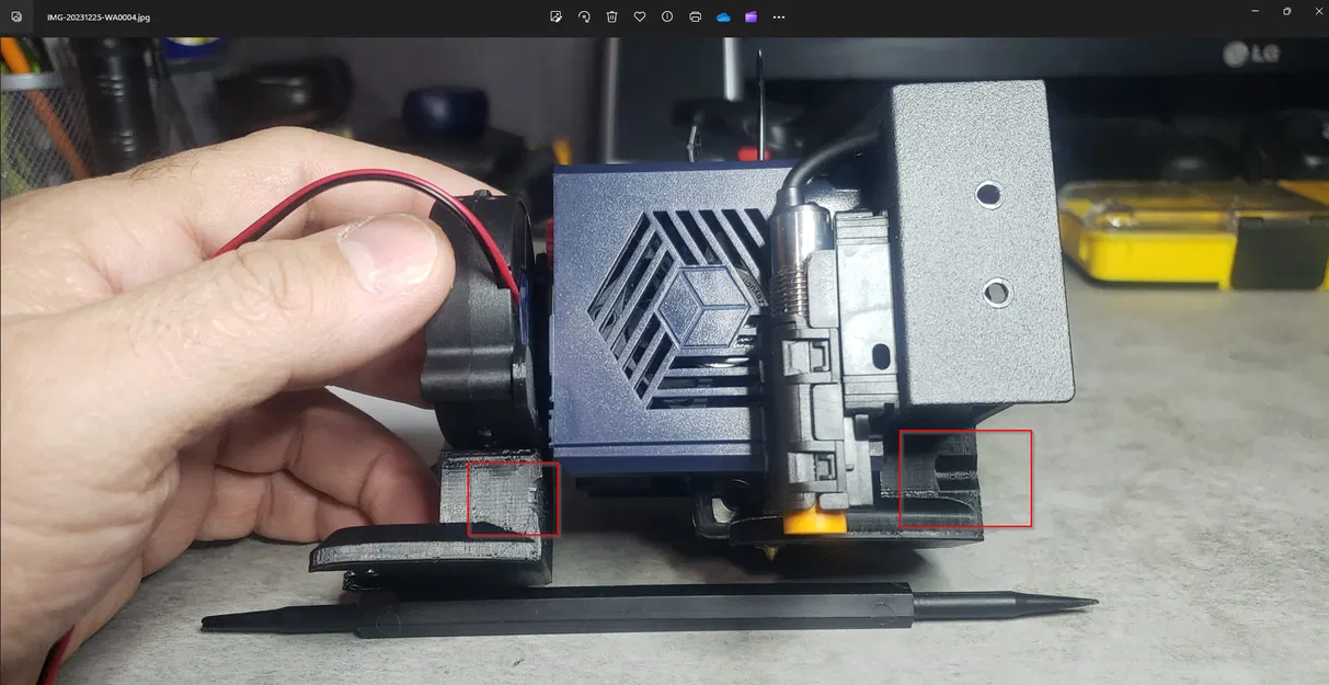 Duct làm mát quạt 3 mặt Anycubic Kobra 5015 cho tất cả các bộ phận kim loại của hotend - Image 15