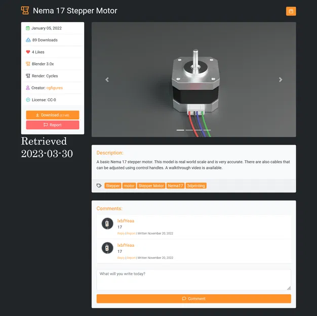 Mô hình Động cơ bước Nema 17 - Image 4