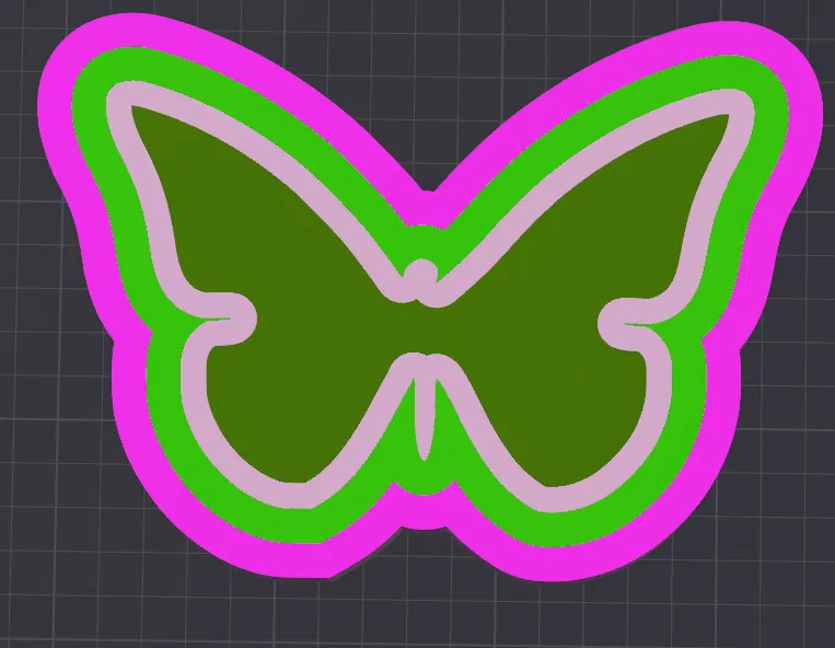 Con bướm nhiều màu đơn giản - Image 1