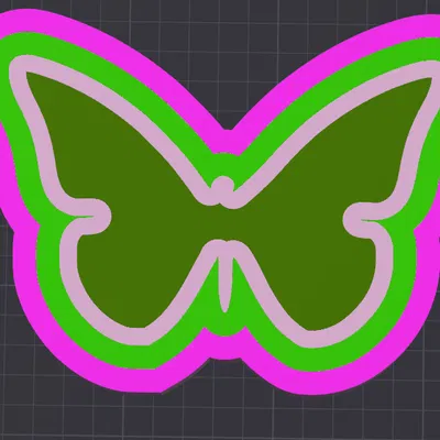 Con bướm nhiều màu đơn giản