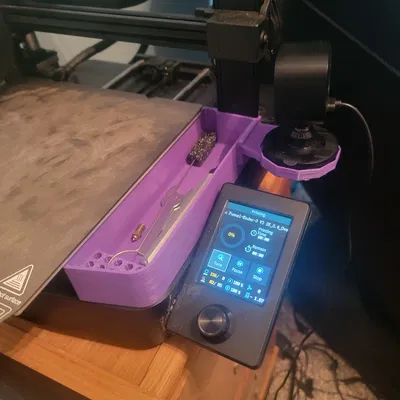 Khay Bên Phải Ender 3 V3 SE có Giá đỡ Camera Blink Mini và Khay Đầu Phun