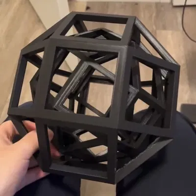 Chồng hai khối đa diện hình học