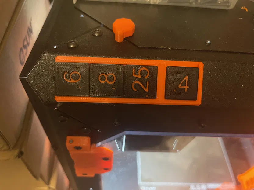 Nhãn Kích Thước Đầu Phun Cho Vỏ Máy (Bản Sửa Đổi) - Image 1