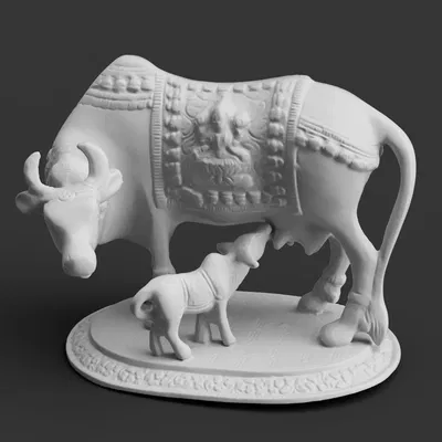 Bò Thần Cùng Bê Con