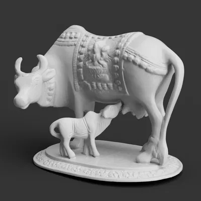 Bò Thần Cùng Bê Con