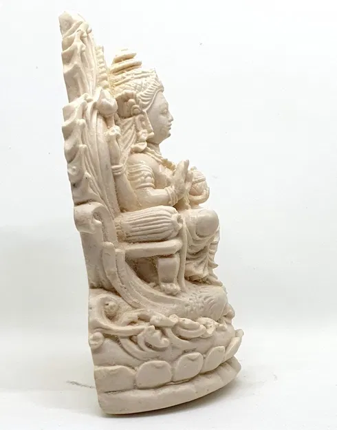 Tượng Nữ Thần Lakshmi Trên Ngai Hoa Sen - Image 6