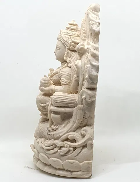 Tượng Nữ Thần Lakshmi Trên Ngai Hoa Sen - Image 7