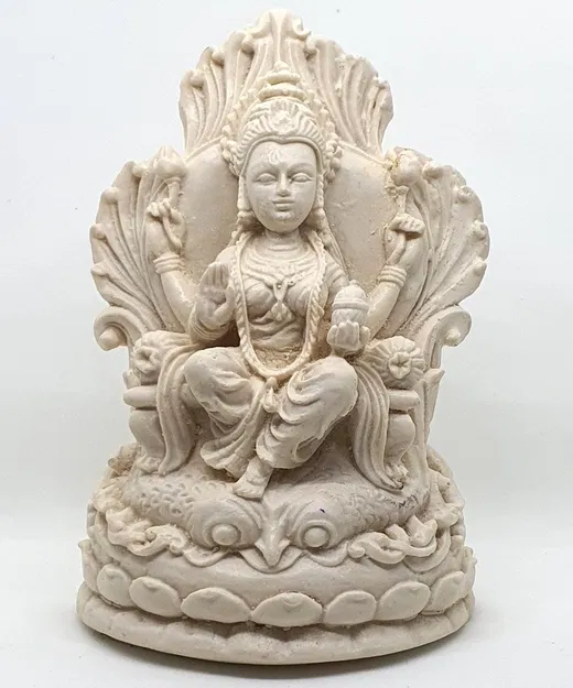 Tượng Nữ Thần Lakshmi Trên Ngai Hoa Sen - Image 8
