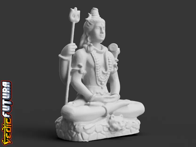 Shiva Thiền Định Trên Da Hổ - Image 4