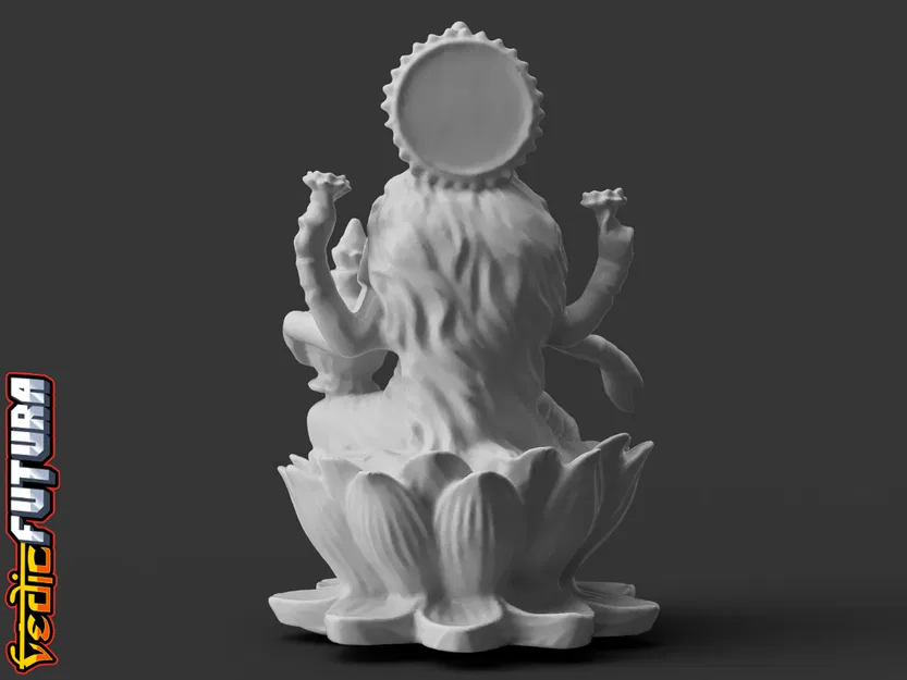 Lakshmi - Nữ thần May mắn, trên đài sen - Image 4