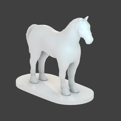 Mô Hình Ngựa 3D