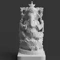 Ganesha Ngự Sen Vương Miện Trăng Lưỡi Liềm - Thumbnail 1