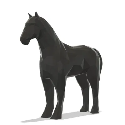 Ngựa Low Poly Dễ In