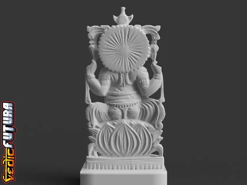 Ganesha Ngự Sen Vương Miện Trăng Lưỡi Liềm - Image 4