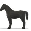 Ngựa Low Poly Dễ In - Thumbnail 3