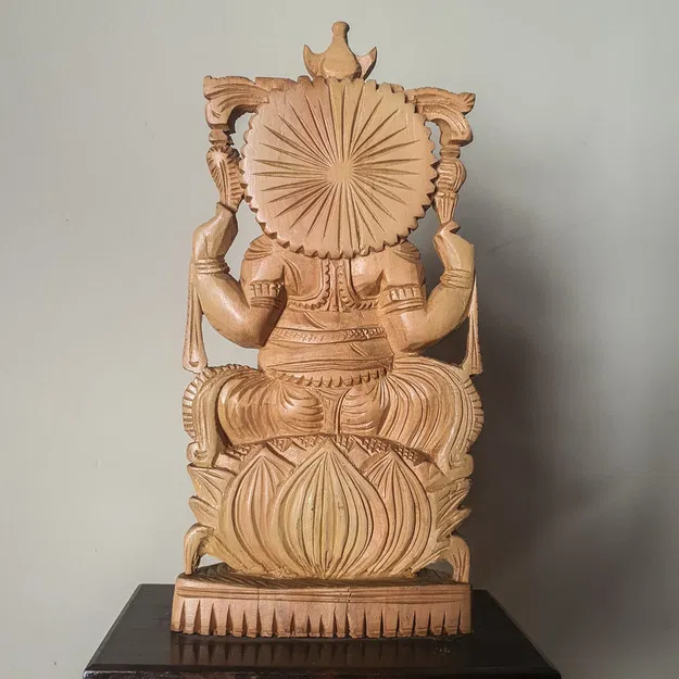 Ganesha Ngự Sen Vương Miện Trăng Lưỡi Liềm - Image 8