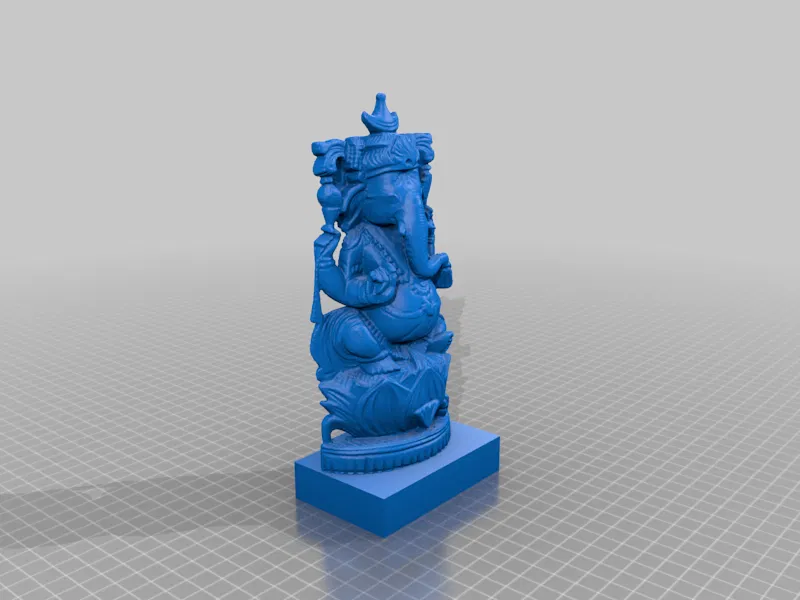 Ganesha Ngự Sen Vương Miện Trăng Lưỡi Liềm - Image 9