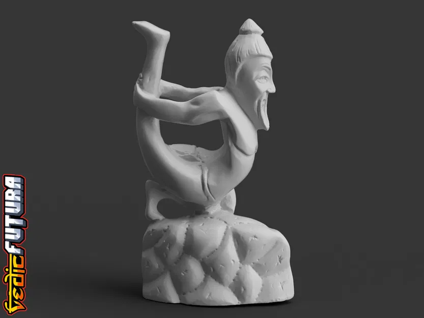 Tượng Thầy Yoga Tư Thế Nửa Cung (Ardha-Dhanurasana) - Image 1