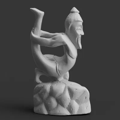 Tượng Thầy Yoga Tư Thế Nửa Cung (Ardha-Dhanurasana)