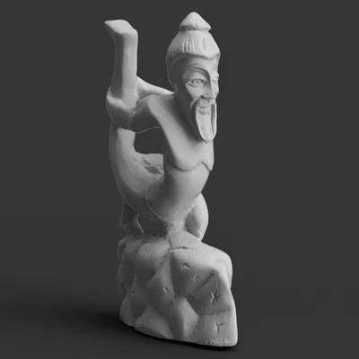 Tượng Thầy Yoga Tư Thế Nửa Cung (Ardha-Dhanurasana)