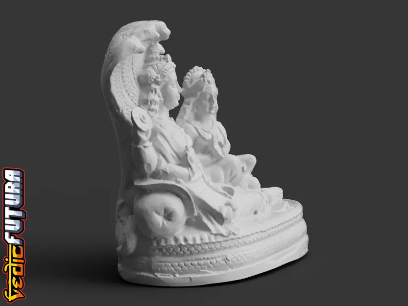 Vishnu & Lakshmi Tựa Lưng Trên Rắn Thần Shesha - Image 2