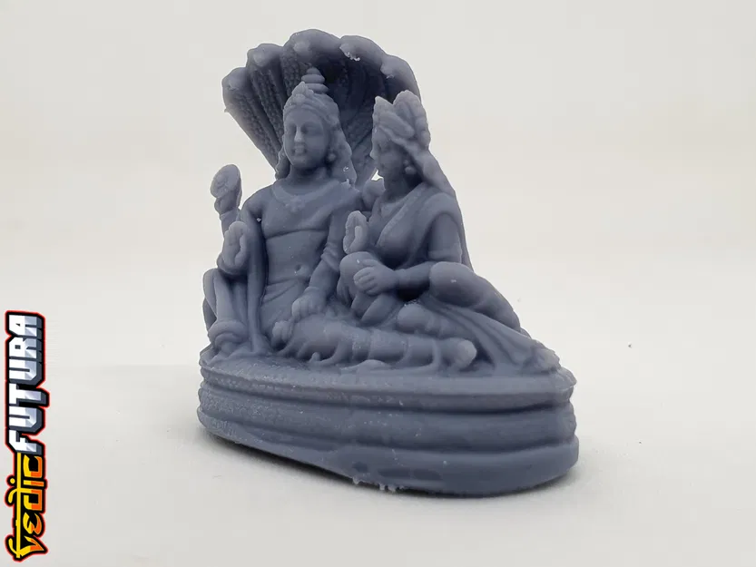 Vishnu & Lakshmi Tựa Lưng Trên Rắn Thần Shesha - Image 7